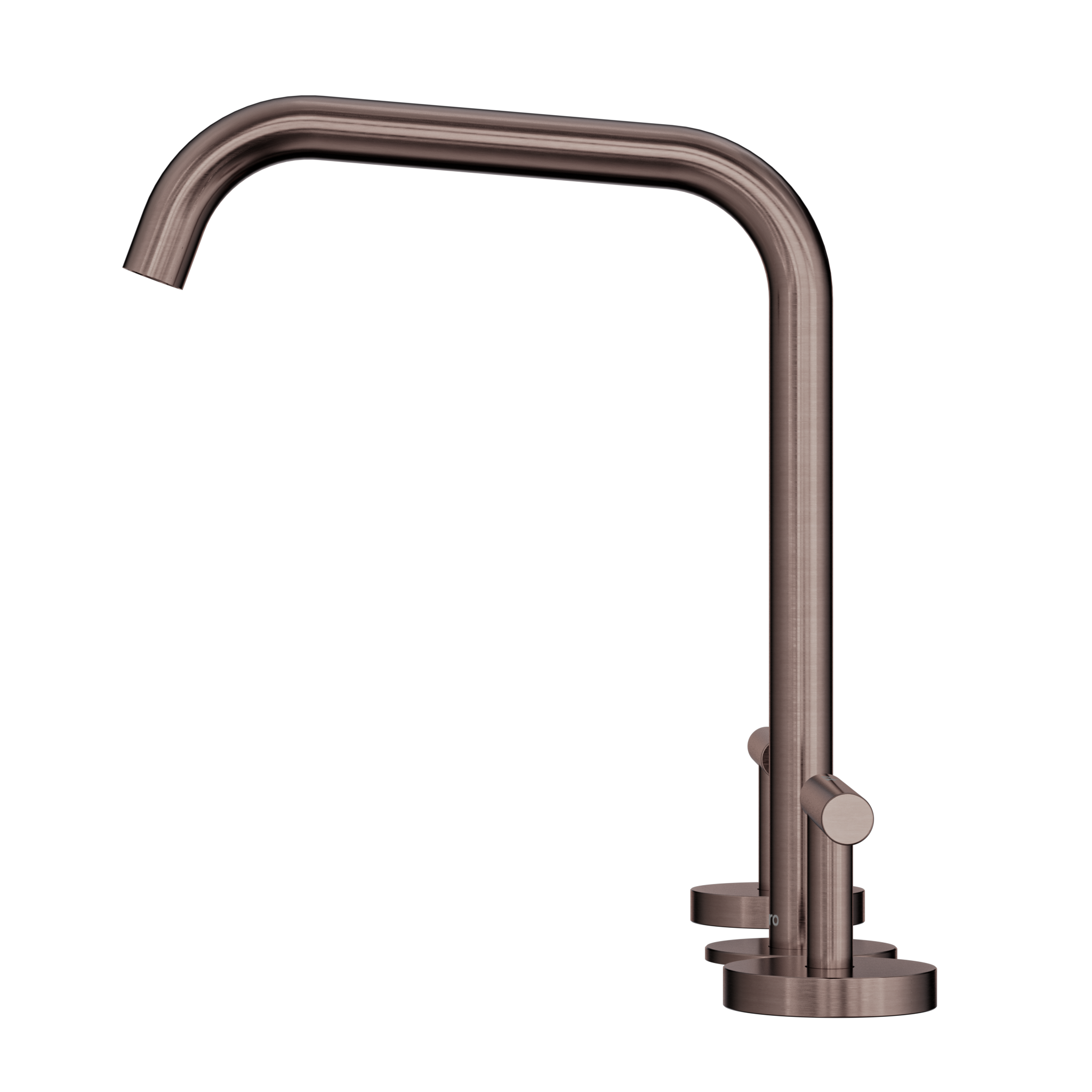 Mecca Lever Bath/Kitchen Set Edge Spout Brushed Bronze