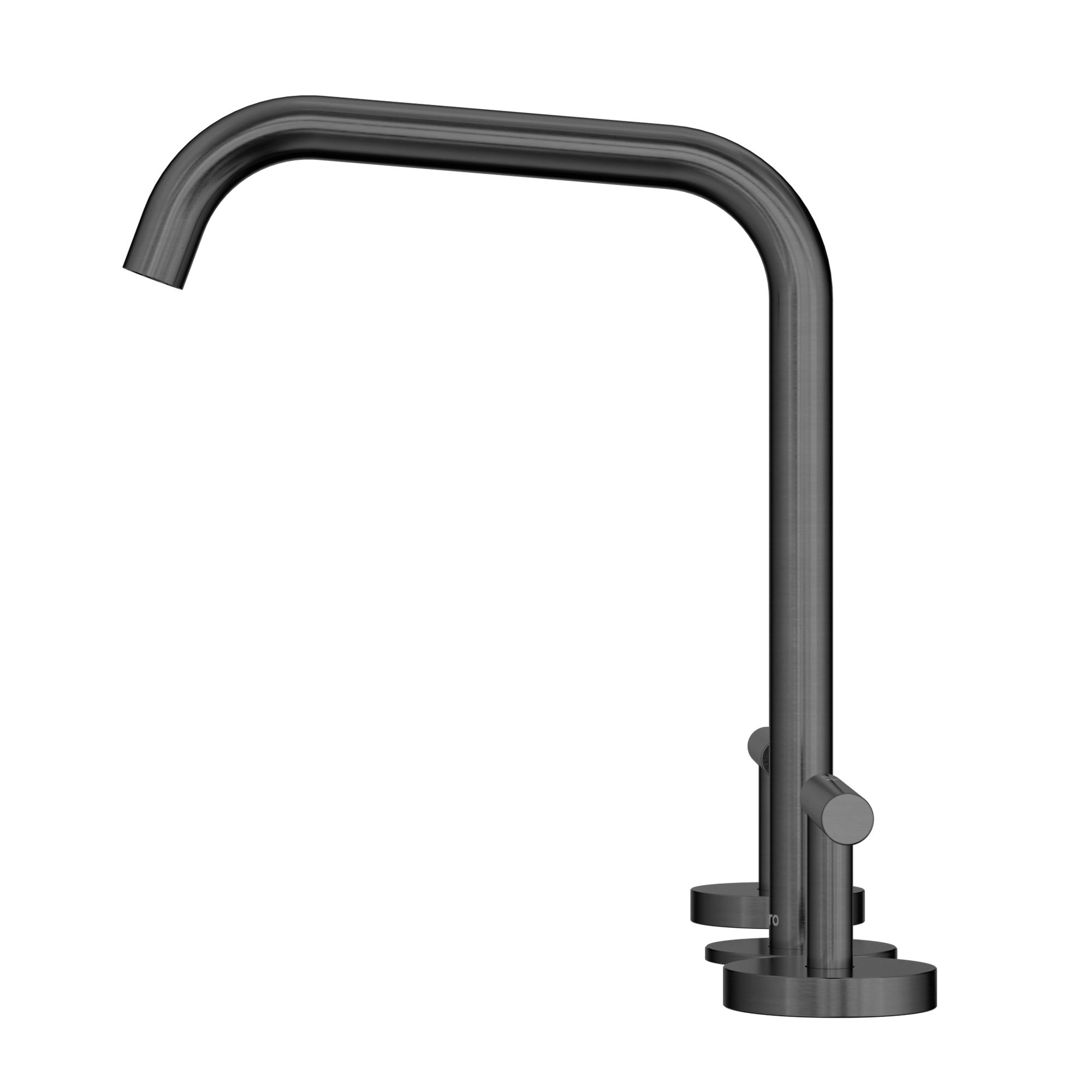 Mecca Lever Bath/Kitchen Set Edge Spout Gun Metal
