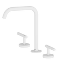 Mecca Lever Bath/Kitchen Set Edge Spout Matte White