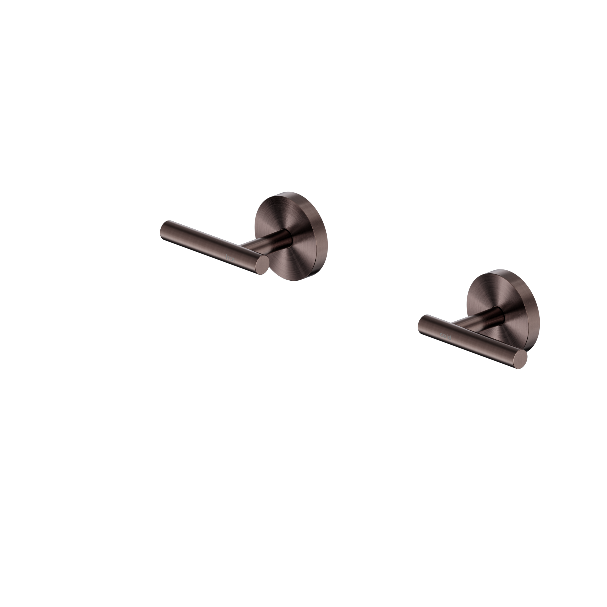 Mecca Lever Wall Top Assembly Brushed Bronze