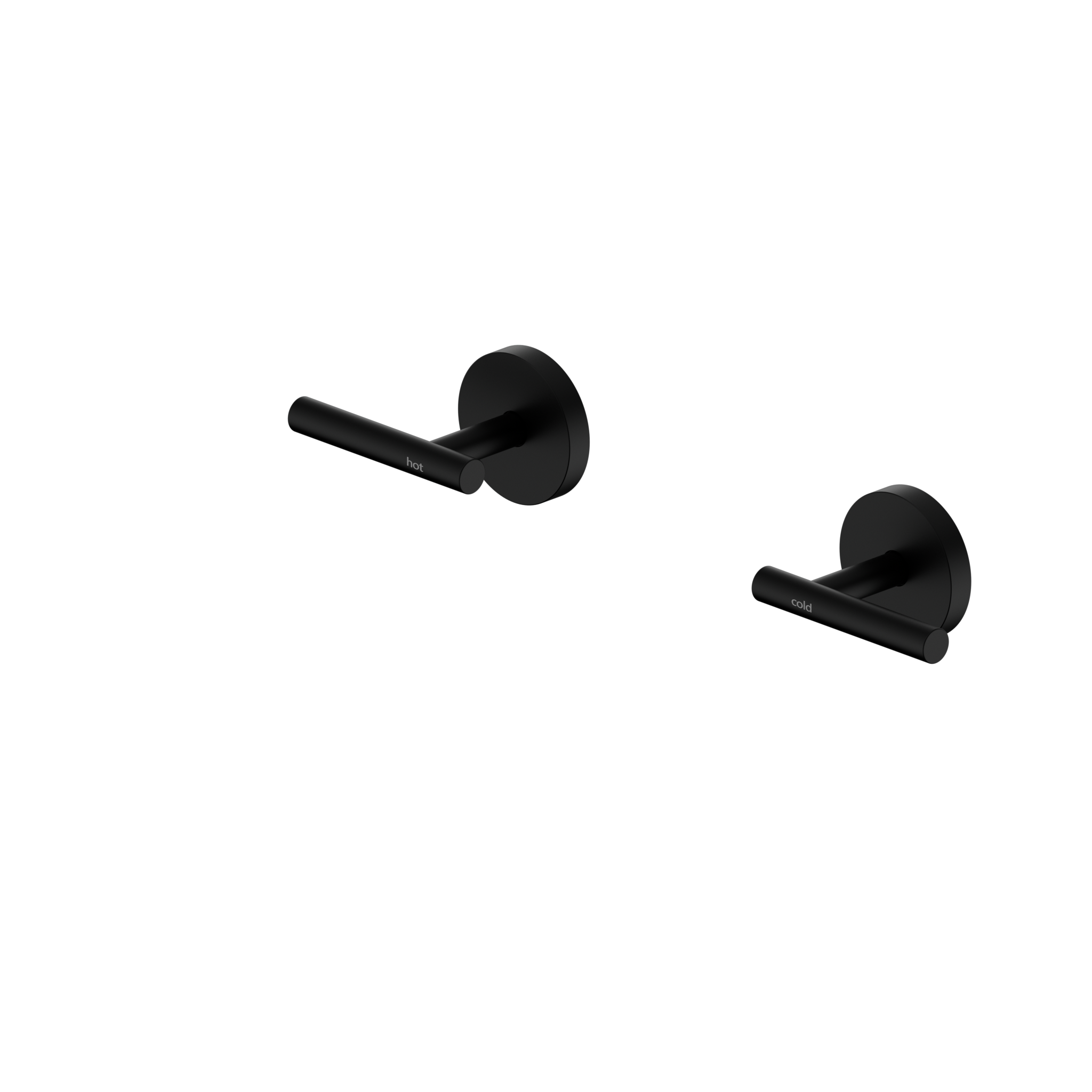 Mecca Lever Wall Top Assembly Matte Black