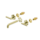 Mecca Lever Wall Basin/Bath Set 160mm Spout Trim kits Only Brushed Gold