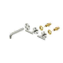 Mecca Lever Wall Basin/Bath Set 160mm Spout Trim kits Only Brushed Nickel