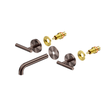 Mecca Lever Wall Basin/Bath Set 160mm Spout Trim kits Only Brushed Bronze