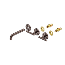 Mecca Lever Wall Basin/Bath Set 160mm Spout Trim kits Only Brushed Bronze