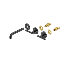 Mecca Lever Wall Basin/Bath Set 160mm Spout Trim kits Only Gun Metal