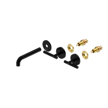 Mecca Lever Wall Basin/Bath Set 160mm Spout Trim kits Only Matte Black