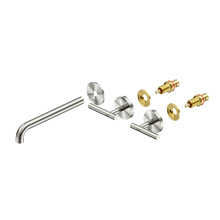 Mecca Lever Wall Basin/Bath Set 220mm Spout Trim kits Only Brushed Nickel