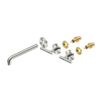 Mecca Lever Wall Basin/Bath Set 220mm Spout Trim kits Only Brushed Nickel