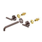 Mecca Lever Wall Basin/Bath Set 220mm Spout Trim kits Only Brushed Bronze