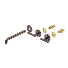 Mecca Lever Wall Basin/Bath Set 220mm Spout Trim kits Only Brushed Bronze