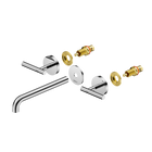 Mecca Lever Wall Basin/Bath Set 220mm Spout Trim kits Only Chrome
