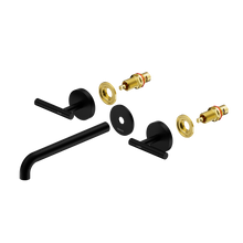Mecca Lever Wall Basin/Bath Set 220mm Spout Trim kits Only Matte Black