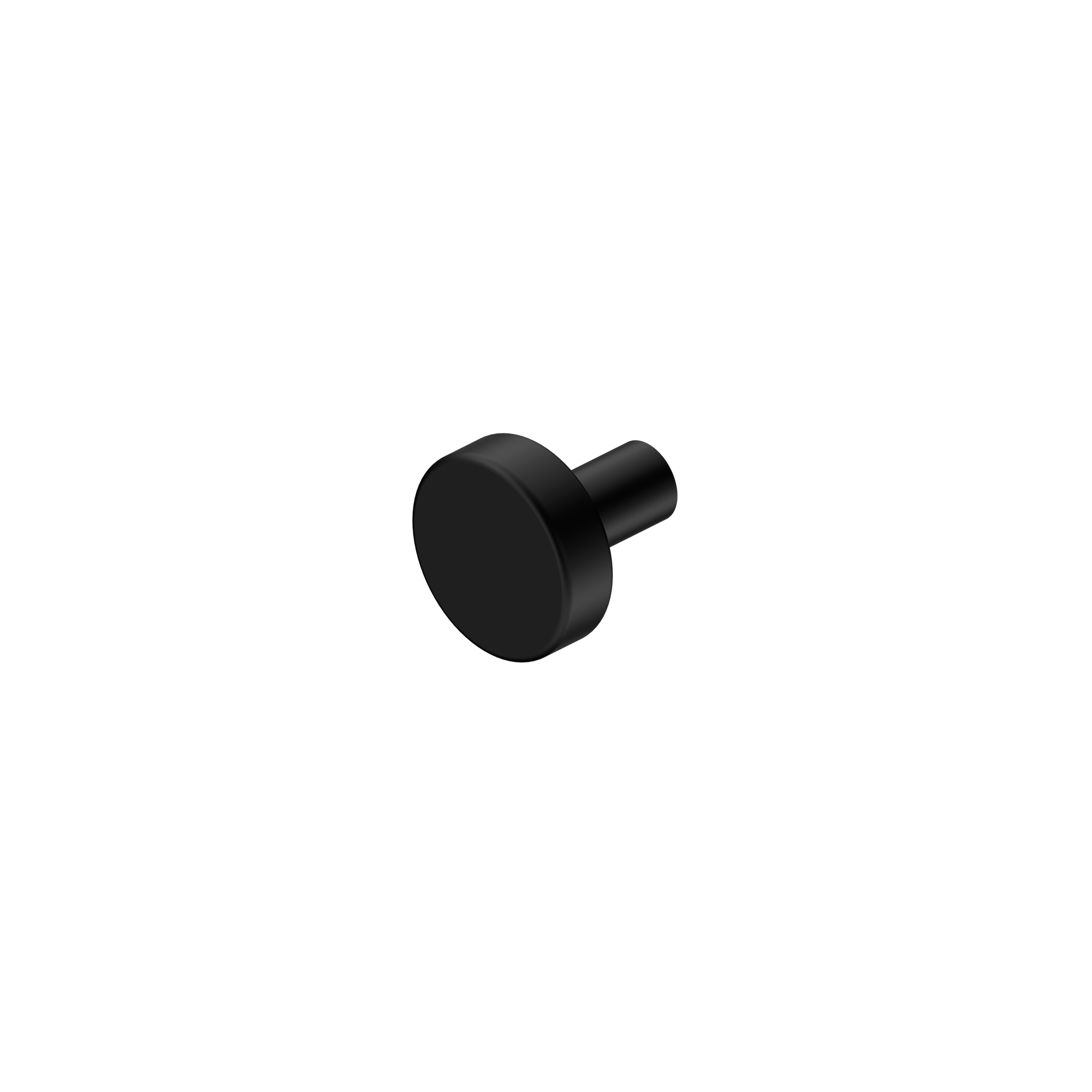 Mecca Cabinet Knob – Ø26 Matte Black