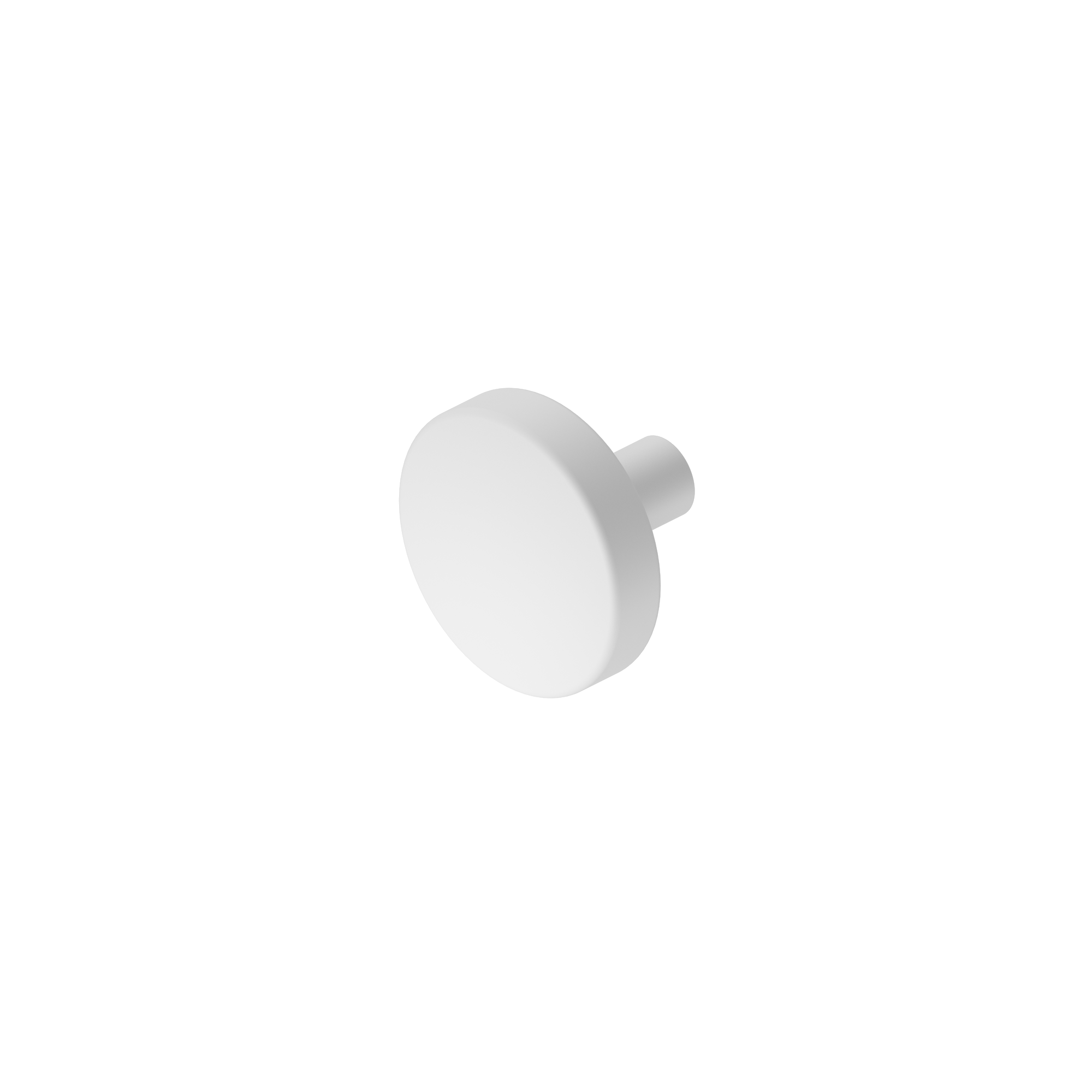 Mecca Cabinet Knob – Ø36 Matte White