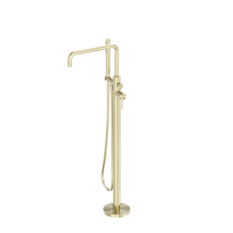 Zen SS316L Freestanding Bath Mixer Brushed Gold