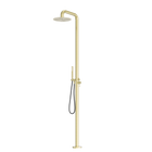 Zen SS316L Outdoor Freestanding Shower Column Brushed Gold