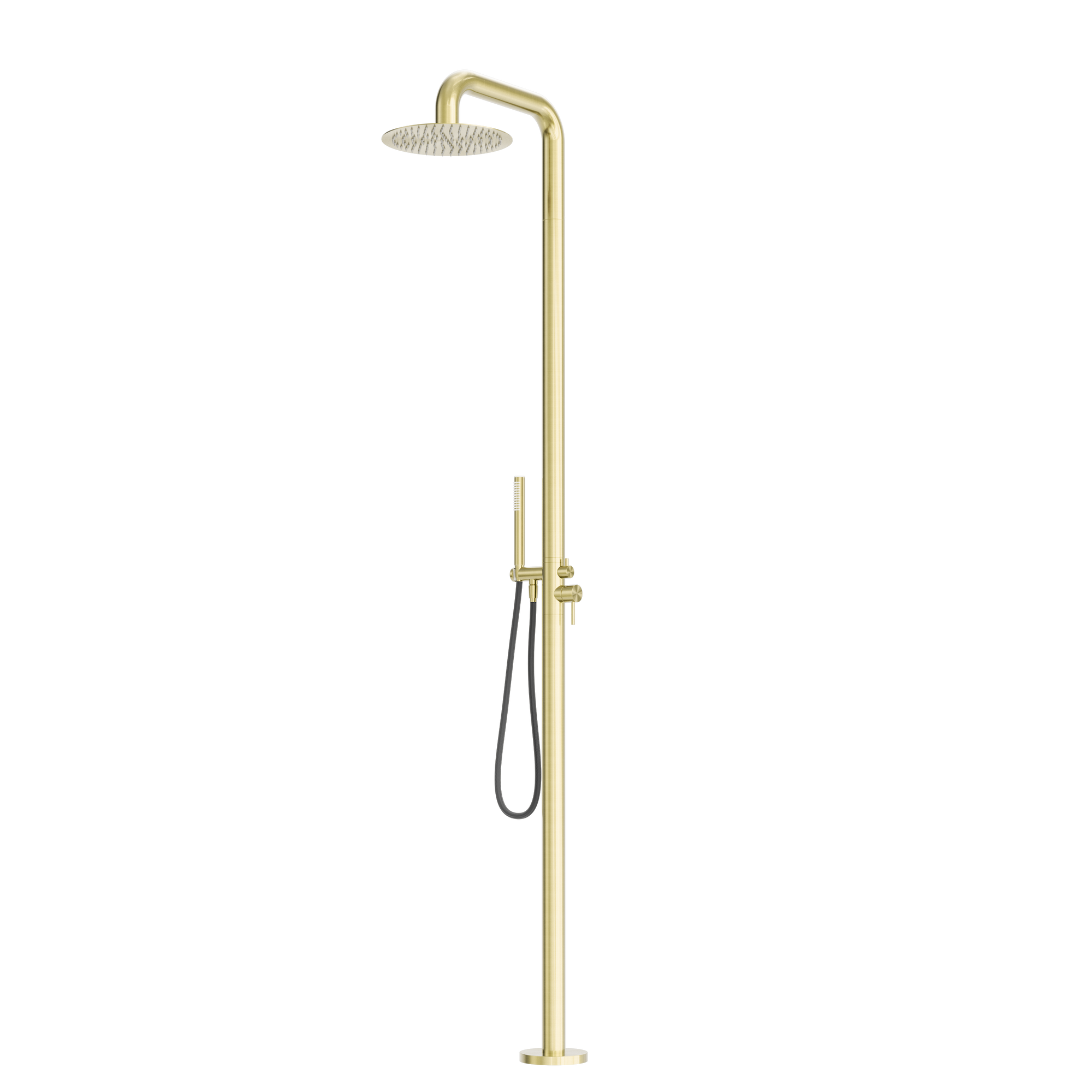 Zen SS316L Outdoor Freestanding Shower Column Brushed Gold