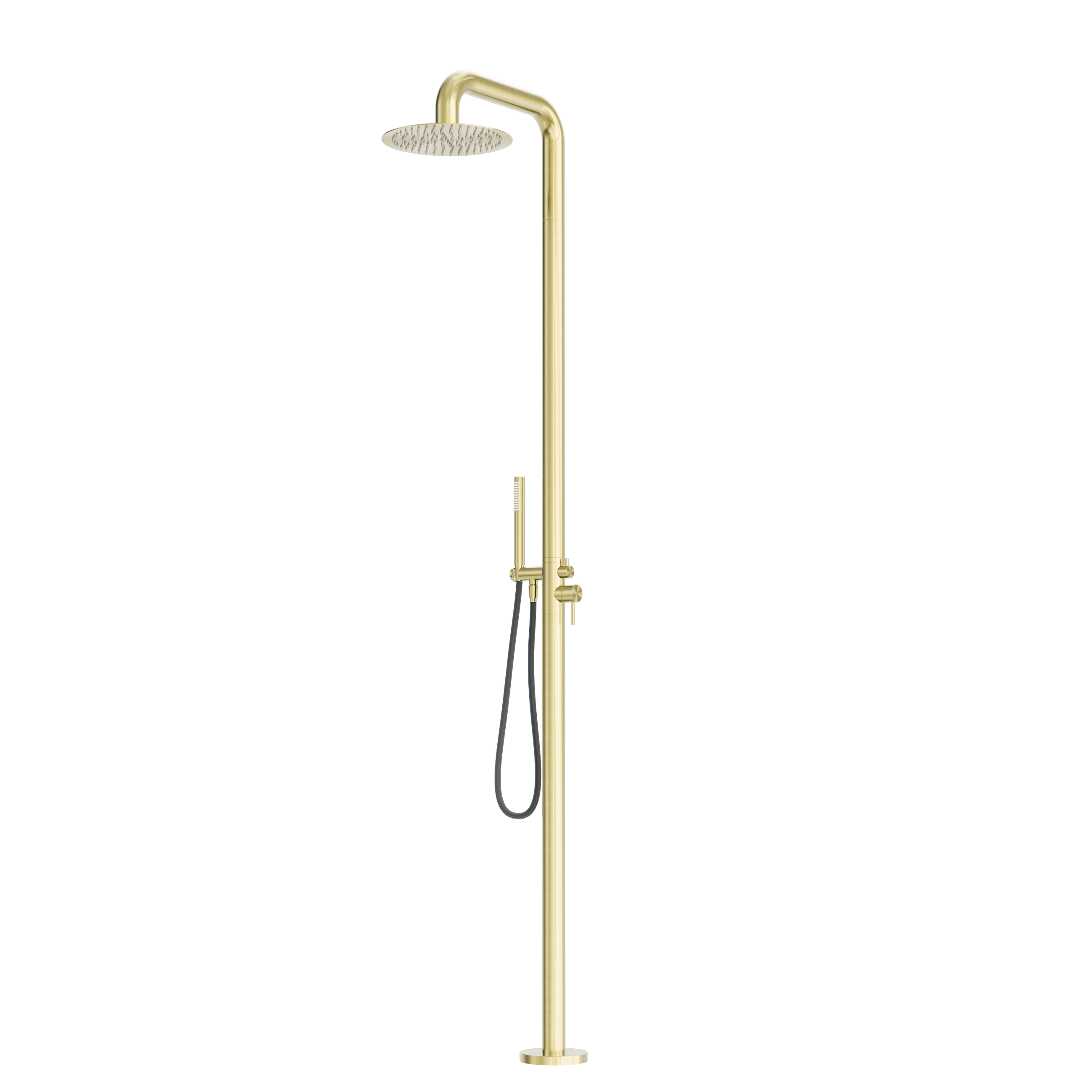 Zen SS316L Outdoor Freestanding Shower Column Brushed Gold