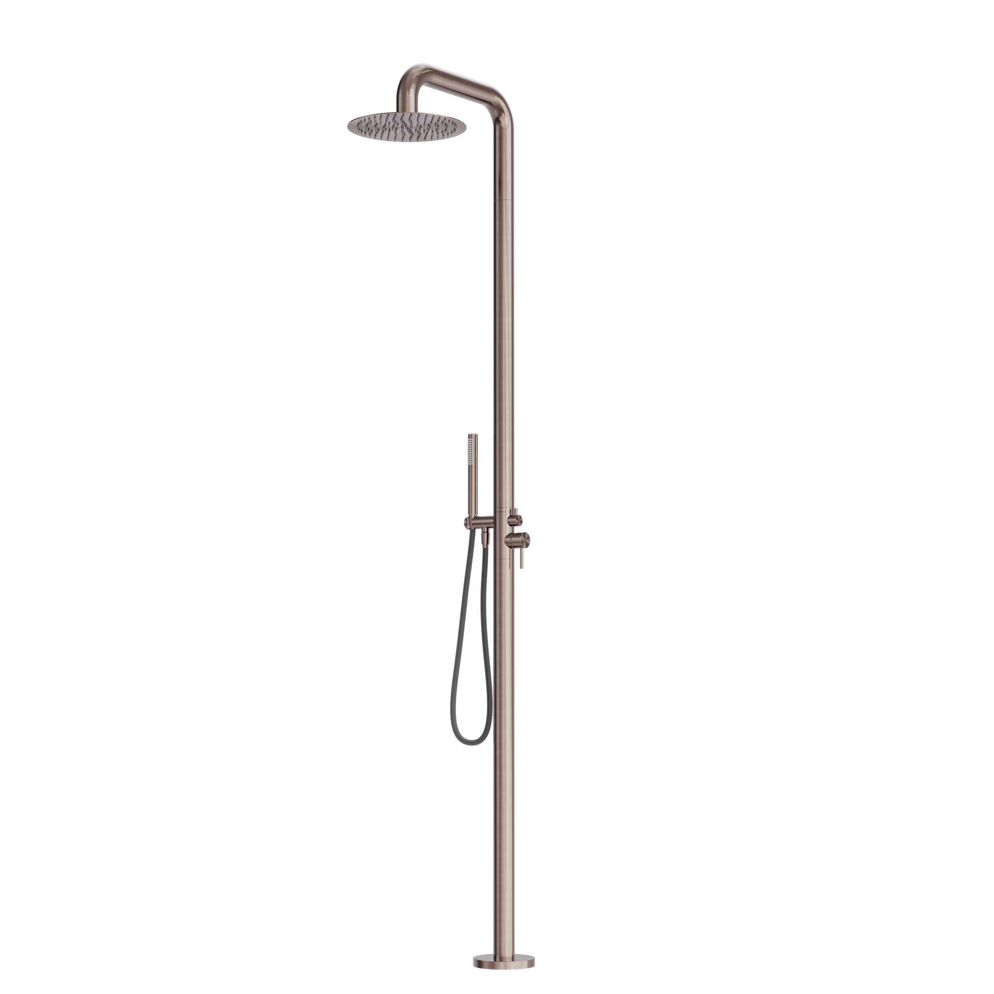Zen SS316L Outdoor Freestanding Shower Column Brushed Bronze