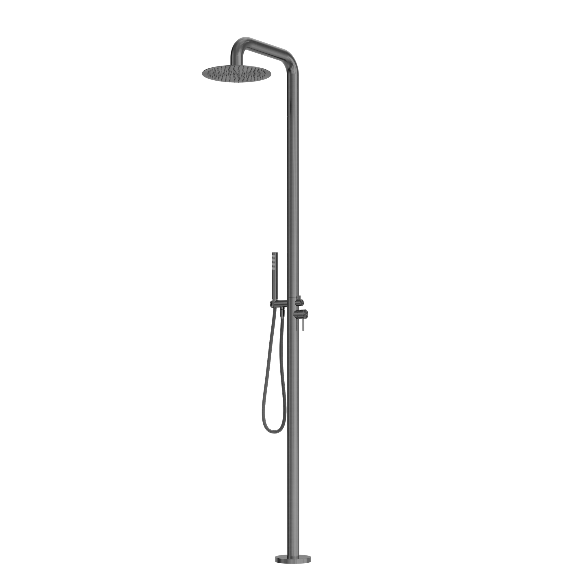 Zen SS316L Outdoor Freestanding Shower Column Graphite