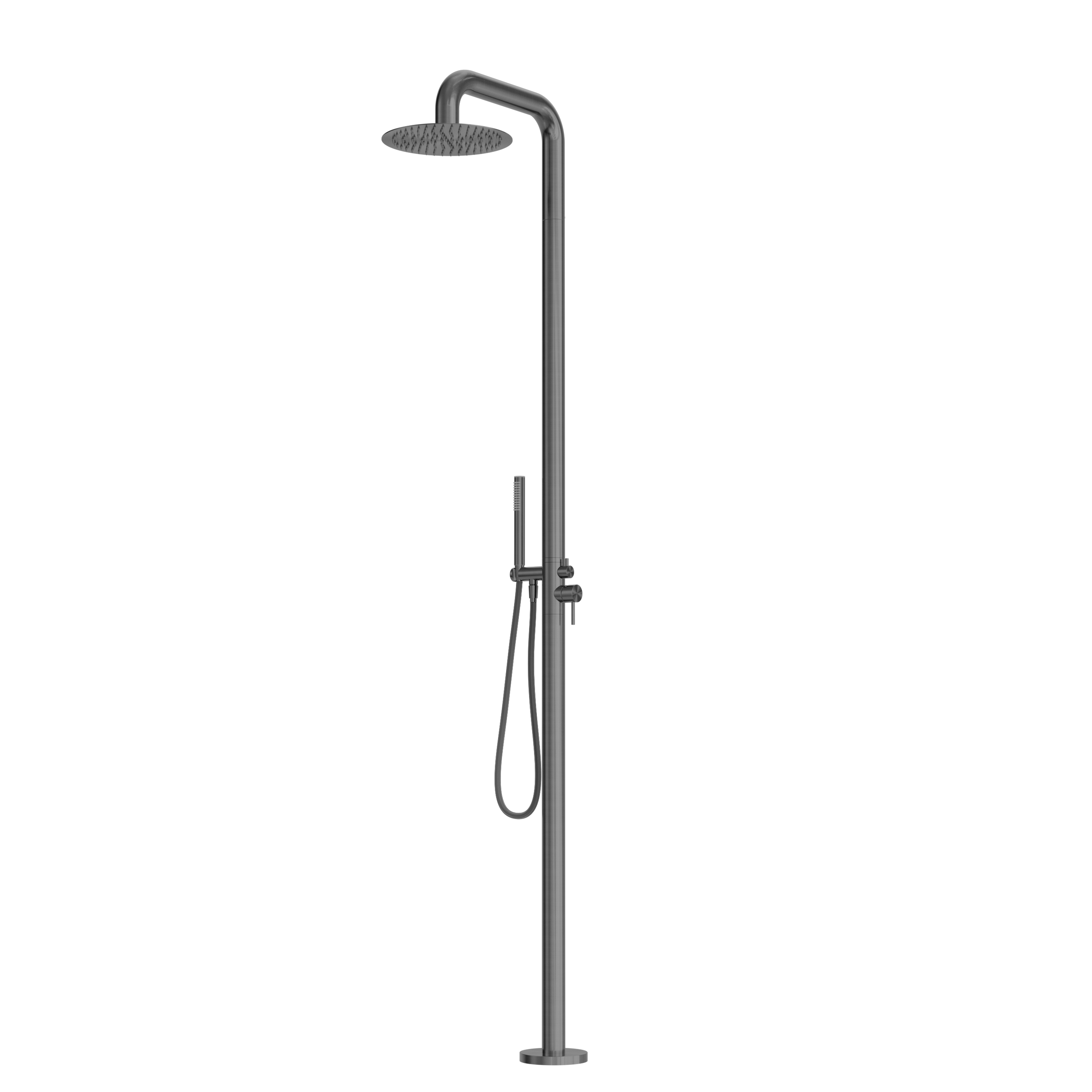 Zen SS316L Outdoor Freestanding Shower Column Graphite