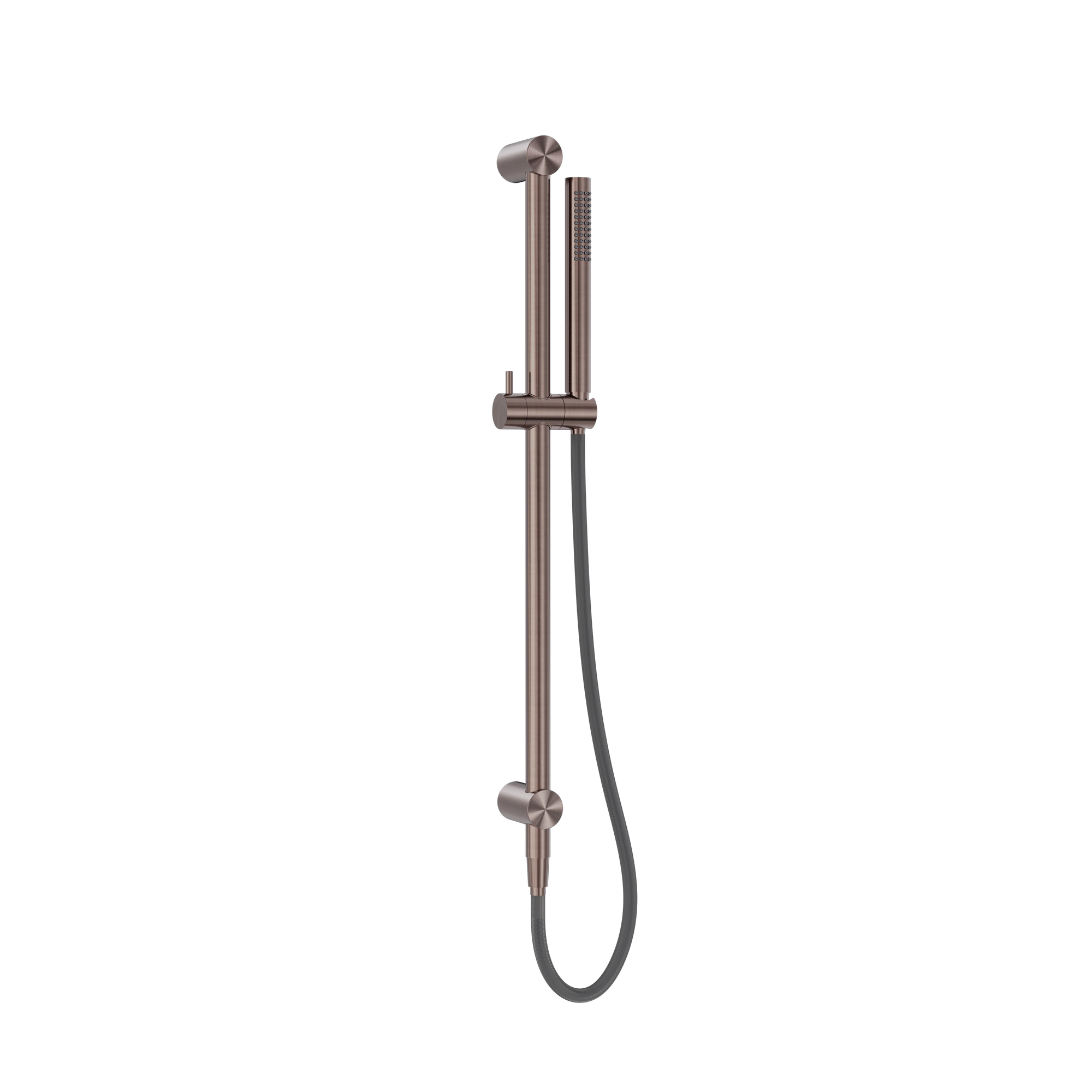 Zen SS316L Shower Rail With Outdoor Shower Hose Brushed Bronze