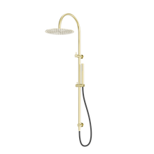 Zen SS316L Twin Shower With Outdoor Shower Hose Brushed Gold