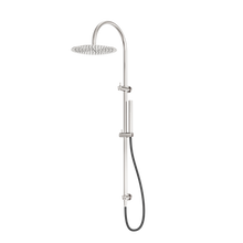 Zen SS316L Twin Shower With Outdoor Shower Hose Brushed Nickel