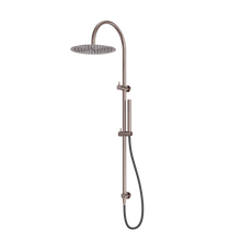 Zen SS316L Twin Shower With Outdoor Shower Hose Brushed Bronze