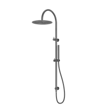 Zen SS316L Twin Shower With Outdoor Shower Hose Graphite