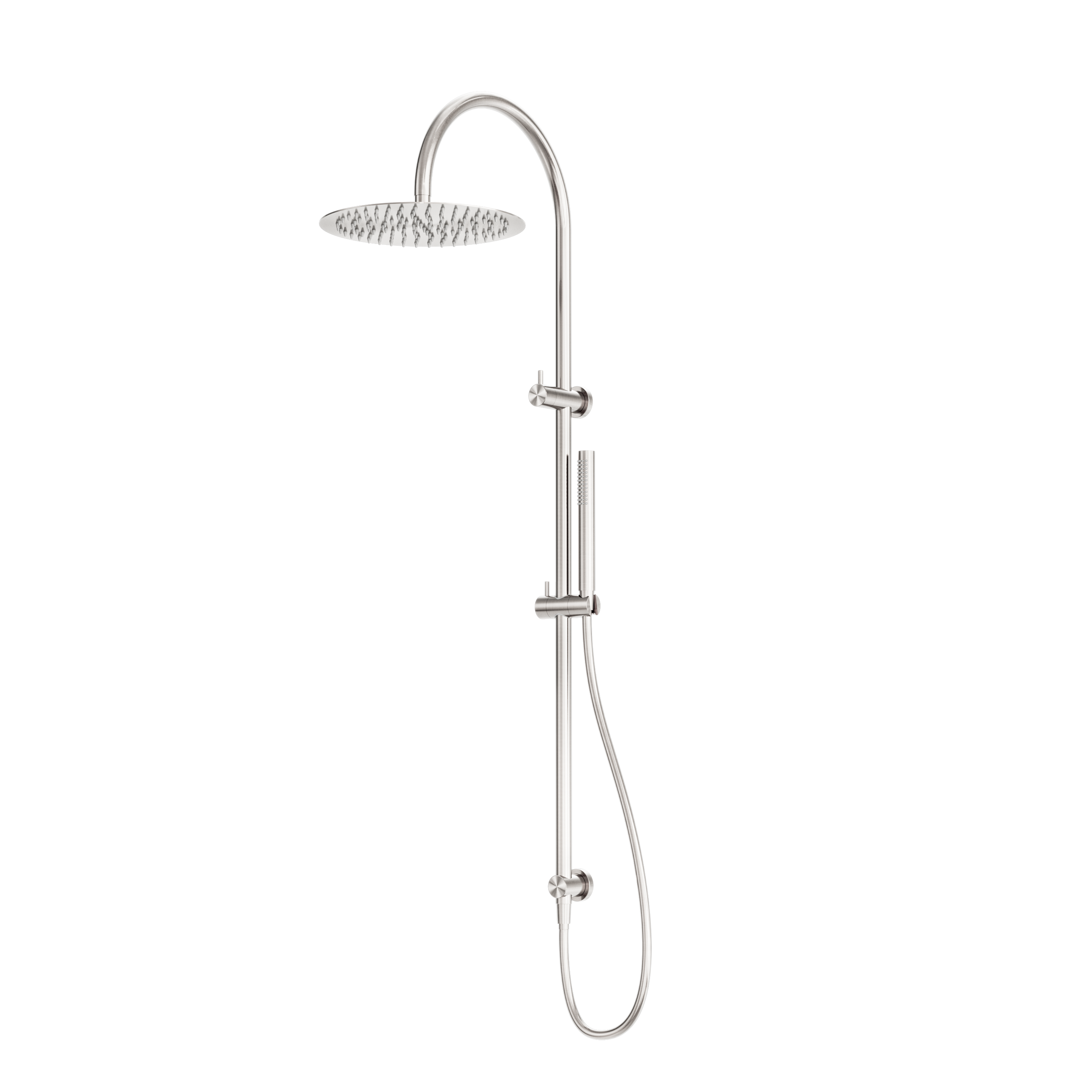 Zen SS316L Twin Shower Brushed Nickel