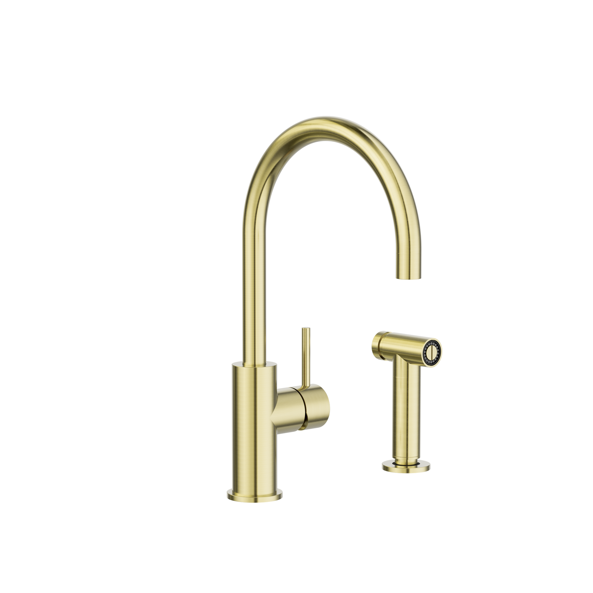 Zen SS316L Kitchen Mixer With Hand Spray Brushed Gold