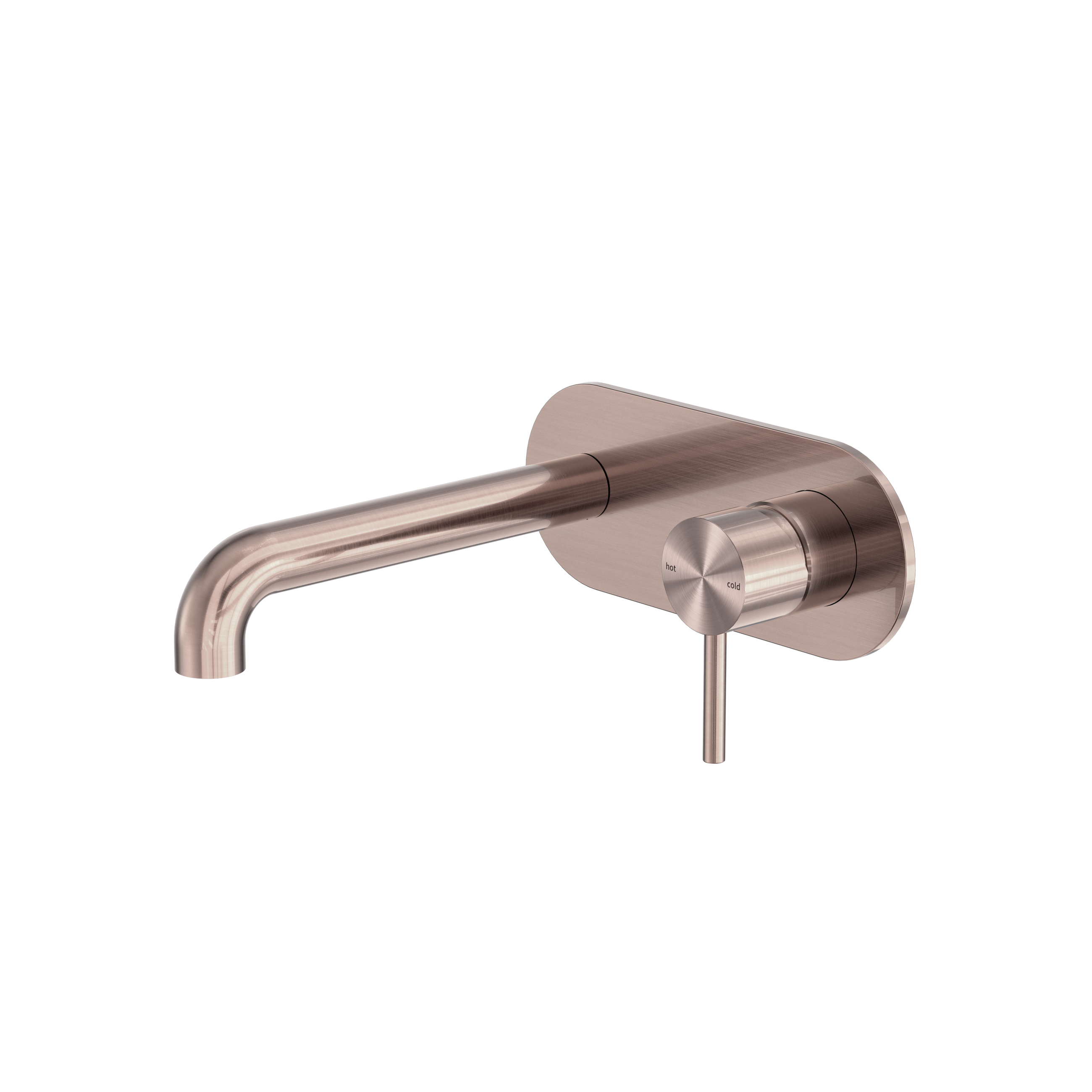 Zen SS316L Wall Basin/Bath Mixer 185mm Spout Brushed Bronze