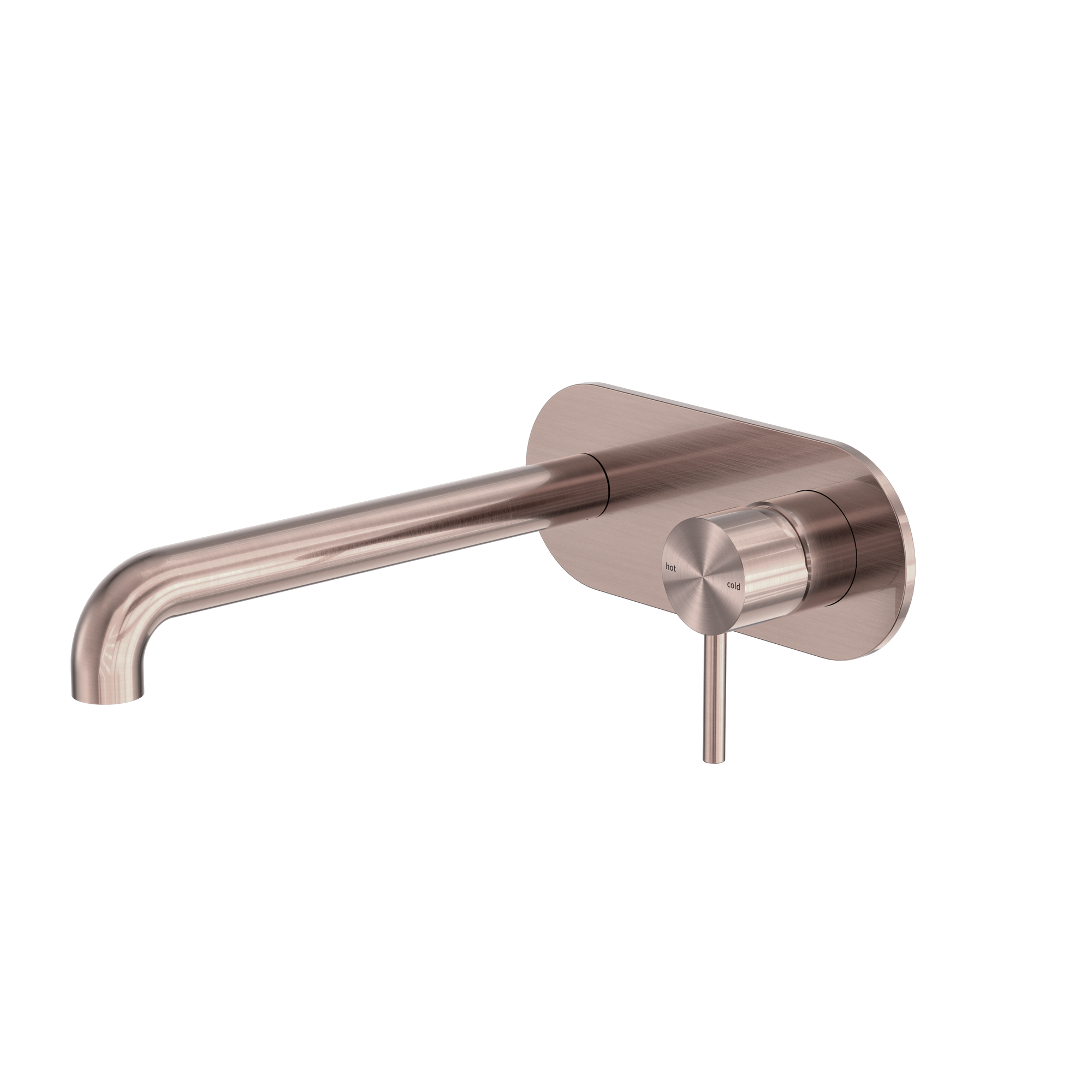 Zen SS316L Wall Basin/Bath Mixer 230mm Spout Brushed Bronze