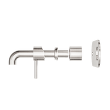 Zen SS316L Wall Basin/Bath Mixer 185mm Spout Trim Kits Only Brushed Nickel