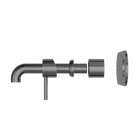 Zen SS316L Wall Basin/Bath Mixer 185mm Spout Trim Kits Only Graphite