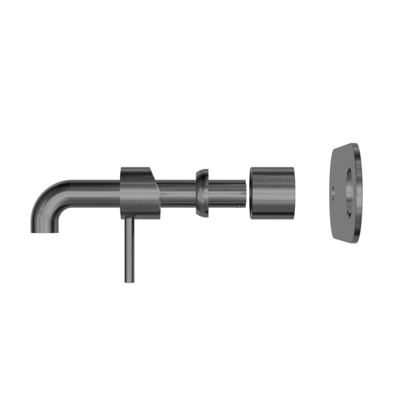 Zen SS316L Wall Basin/Bath Mixer 185mm Spout Trim Kits Only Graphite