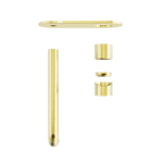 Zen SS316L Wall Basin/Bath Mixer 230mm Spout Trim Kits Only Brushed Gold