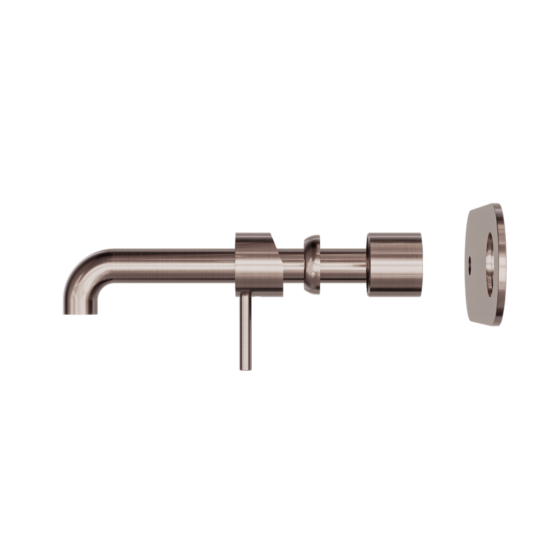 Zen SS316L Wall Basin/Bath Mixer 230mm Spout Trim Kits Only Brushed Bronze