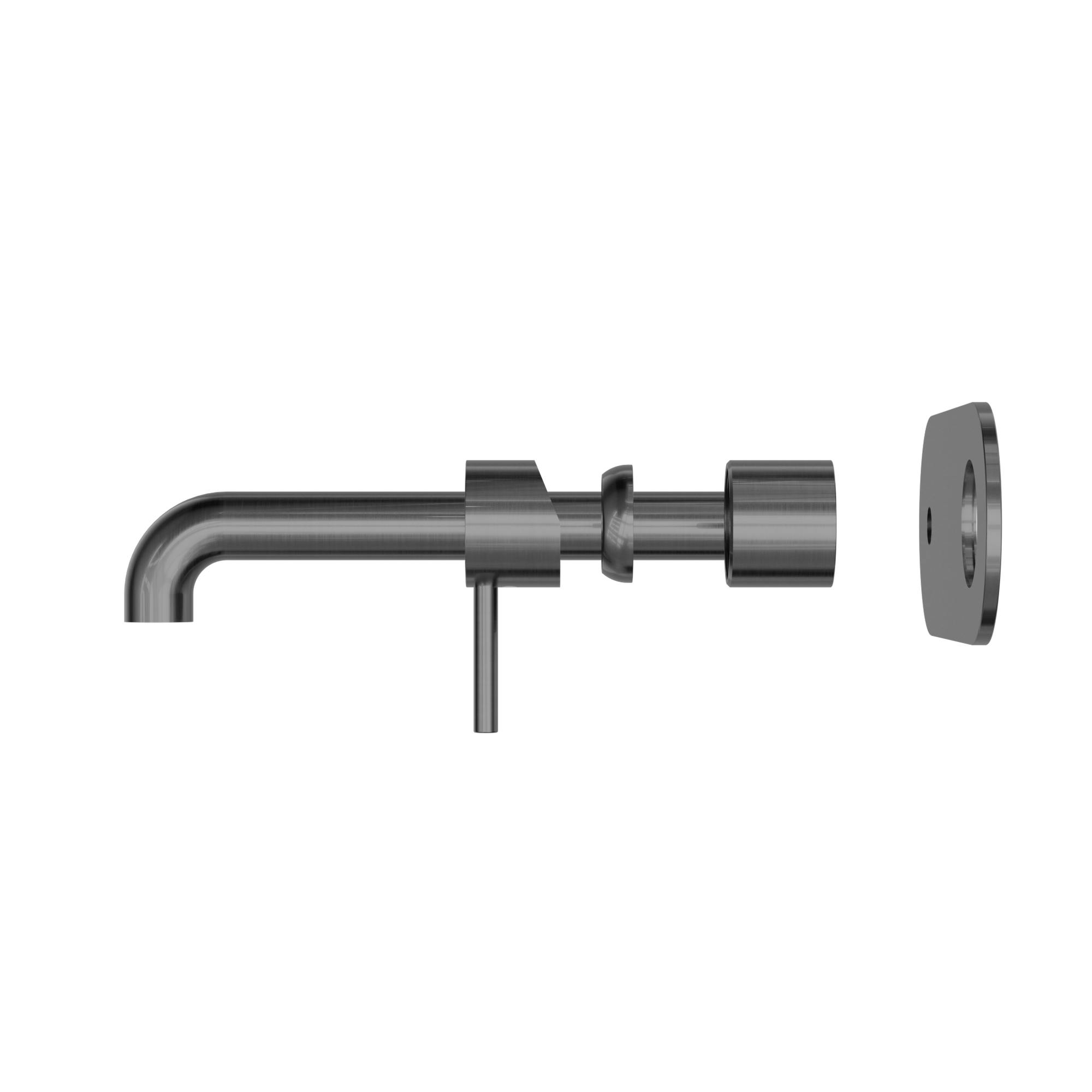 Zen SS316L Wall Basin/Bath Mixer 230mm Spout Trim Kits Only Graphite