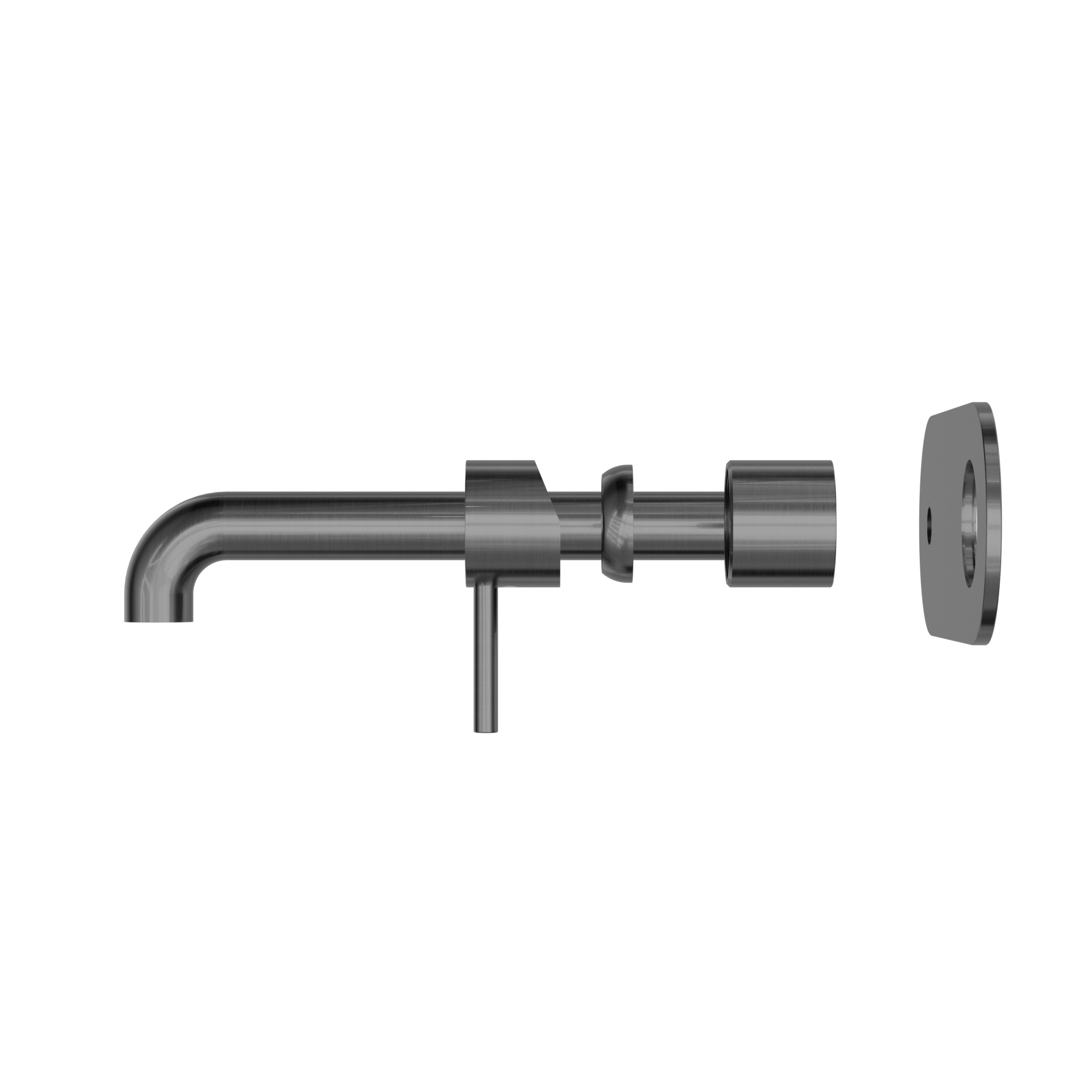 Zen SS316L Wall Basin/Bath Mixer 230mm Spout Trim Kits Only Graphite