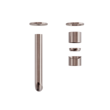 Zen SS316L Wall Basin/Bath Mixer Separate Back Plate 185mm Spout Trim Kits Only Brushed Bronze