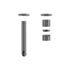 Zen SS316L Wall Basin/Bath Mixer Separate Back Plate 185mm Spout Trim Kits Only Graphite