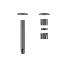 Zen SS316L Wall Basin/Bath Mixer Separate Back Plate 185mm Spout Trim Kits Only Graphite