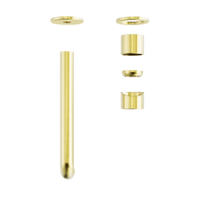 Zen SS316L Wall Basin/Bath Mixer Separate Back Plate 230mm Spout Trim Kits Only Brushed Gold
