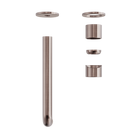Zen SS316L Wall Basin/Bath Mixer Separate Back Plate 230mm Spout Trim Kits Only Brushed Bronze