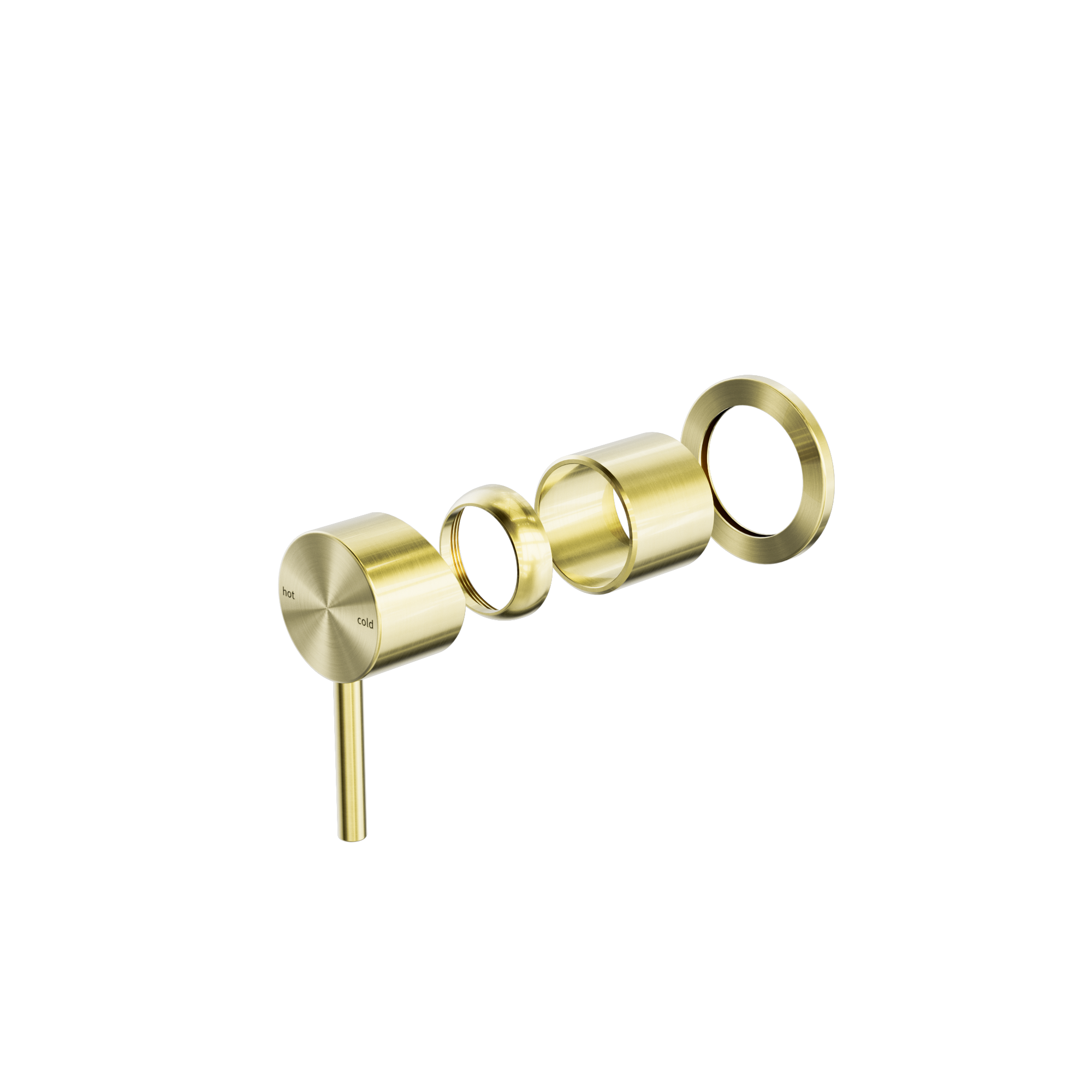Zen SS316L Shower Mixer Trim Kits Only Brushed Gold