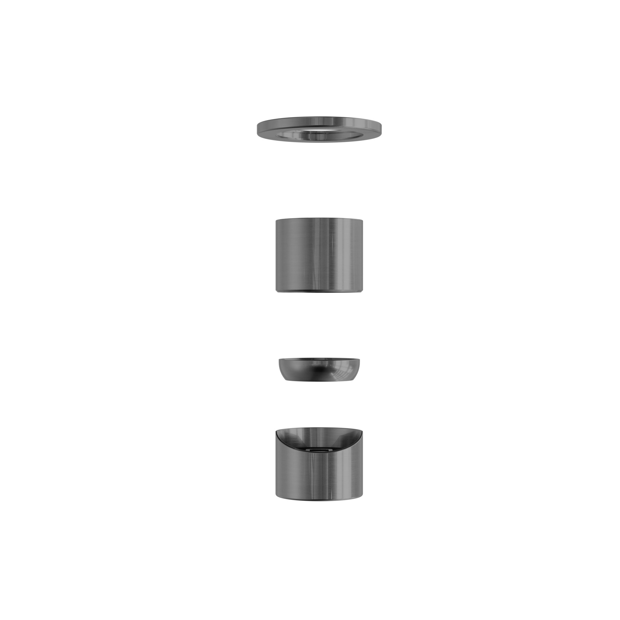Zen SS316L Shower Mixer Trim Kits Only Graphite