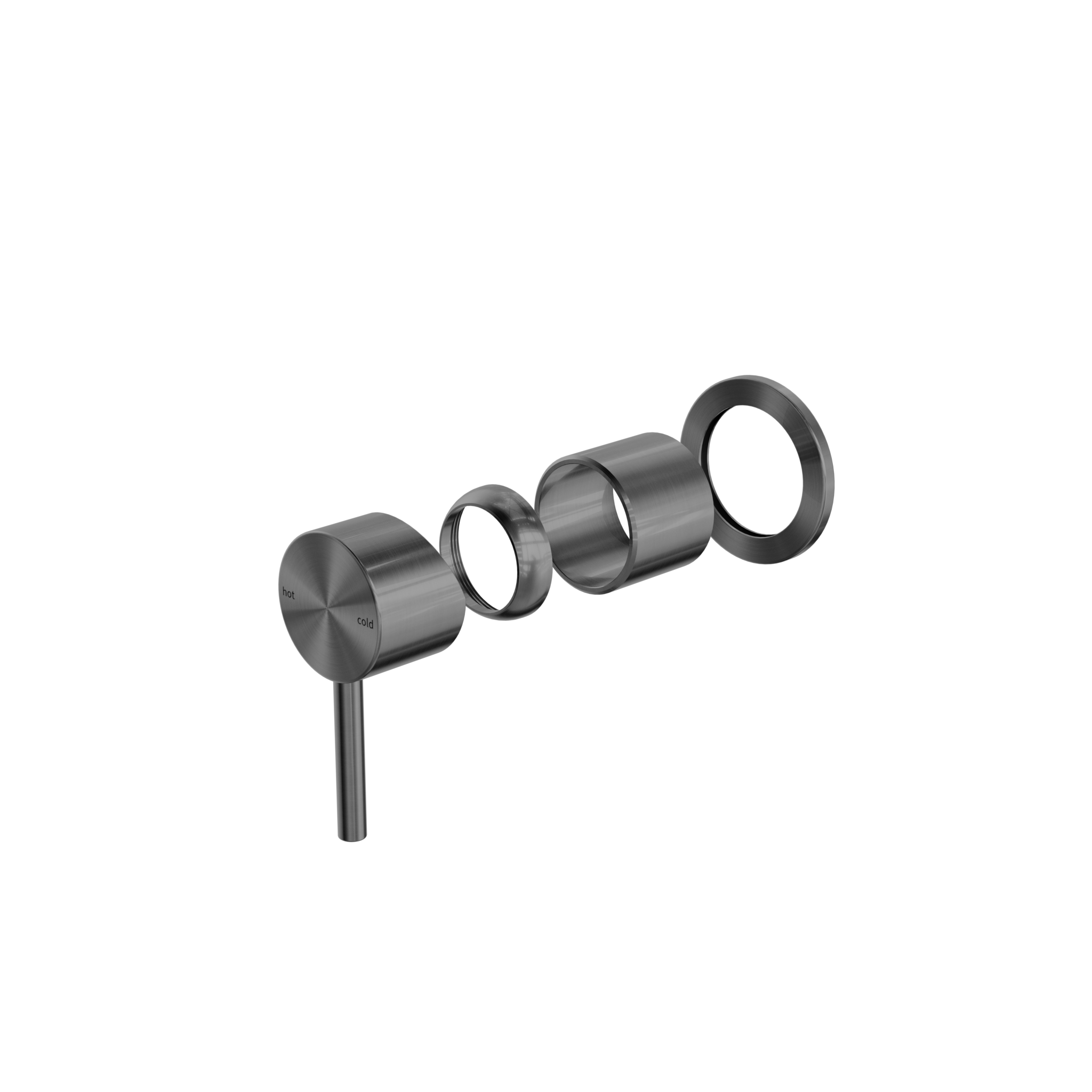 Zen SS316L Shower Mixer Trim Kits Only Graphite